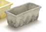 Dollhouse Miniature Rect. Window Box, Gray, 6 Pc