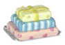 Dollhouse Miniature Box Of Gifts Cake, 2Pc