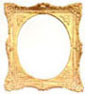 Dollhouse Miniature Frame, Antique, 2 7/8 X 2 1/2