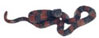 Dollhouse Miniature Forest Flame Snake, Large, Br & Bk