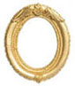 Dollhouse Miniature Oval Picture Frame, Small