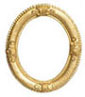 Dollhouse Miniature Oval Picture Frame, Small