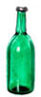 Dollhouse Miniature Clear Green Bottle
