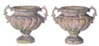 Dollhouse Miniature Handle Urn 2 Pc, Green