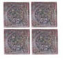 Dollhouse Miniature Floor Tile 4 Pcs, Sunflower, Green