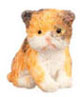 Dollhouse Miniature Persian Kitten, Calico