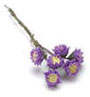 Dollhouse Miniature 6 Full Bloom /Lily, Purple