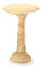 Dollhouse Miniature Bird Bath, Tan