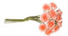 Dollhouse Miniature Full Roses, 1 Dozen, Coral