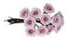 Dollhouse Miniature Large Roses, 1 Dozen, Purple