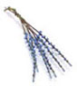 Dollhouse Miniature Lupines, 6 Stems, Blue