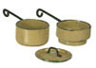 Dollhouse Miniature Medium Double Boiler, Gold