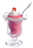Dollhouse Miniature Ice Cream Sundae/Strawberry