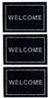 Dollhouse Miniature Welcome Mats/Black/3