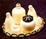 Dollhouse Miniature Small Perfume Tray - White/Neutrals