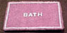 Dollhouse Miniature Bath Mats - Assorted Colors - Pink