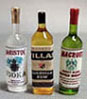 Dollhouse Miniature Liquor Set #2-Vodka,Scotch,Rum