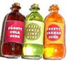 Dollhouse Miniature Soda Set - 2Liter, Cola, Lemon lime, Orange, R Beer