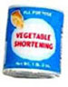 Dollhouse Miniature Vegetable Shortening