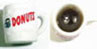 Dollhouse Miniature Donut Mug Of Coffee - Filled