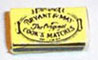 Dollhouse Miniature Vintage Cooks Matches