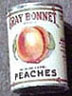 Dollhouse Miniature Gray Bonnet Peaches (2Lb Can)