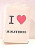 Dollhouse Miniature I Love Miniatures Shopping Bag