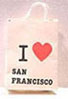Dollhouse Miniature I Love San Francisco Shopping Bag