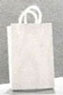 Dollhouse Miniature Plain White Shopping Bag