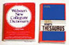 Dollhouse Miniature Desk Set - Dictionary & Thesaurus