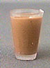 Dollhouse Miniature Glass Of Chocolate Milk