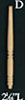 Dollhouse Miniature Spindles, 2-1/16 In Long, 4/Pk