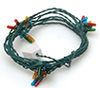 Dollhouse Miniature 12-Bulb Color Christmas Ornament Lights