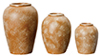 Dollhouse Miniature Resin Patio Jars, 3 Pcs