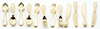 Dollhouse Miniature 12Pc Flatware, Gold