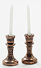 Dollhouse Miniature Copper Candlesticks