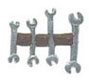 Dollhouse Miniature Wrenches 4Pcs.