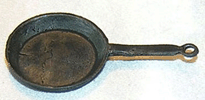 Dollhouse Miniature Frying Pan/Medium Handle/Black