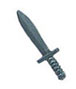 Dollhouse Miniature Dagger Gunmetal