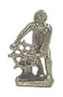 Dollhouse Miniature Sailor At Wheel Statue