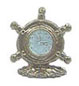 Dollhouse Miniature Ship's Wheel Mantle Clock