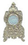 Dollhouse Miniature Fancy Gold Clock
