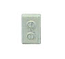 Dollhouse Miniature Wall Outlet Plate