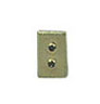 Dollhouse Miniature Wall Switch Plate Gold