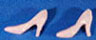 Dollhouse Miniature Shoes, High Heel Pumps, Pink