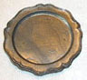 Dollhouse Miniature Tray/Revere/Pewter Color