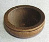 Dollhouse Miniature Small Wooden Bowl/Stained