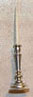 Dollhouse Miniature Plain Candlestick, Silver Color