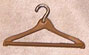 Dollhouse Miniature Coat Hanger, Wood Like