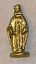 Dollhouse Miniature Statue, Madonna, Gold Color